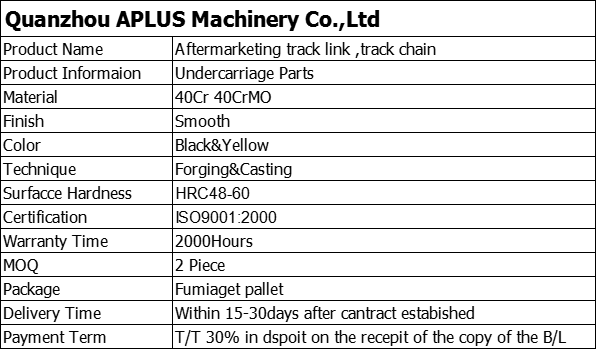 Track chain information